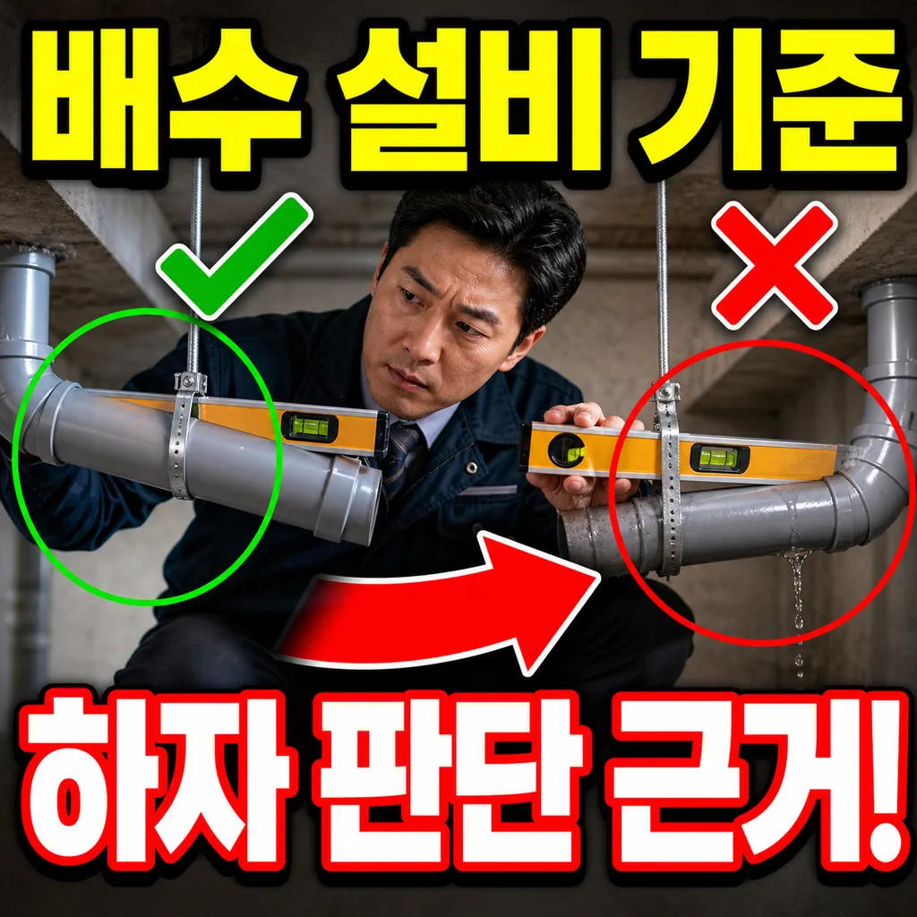 건축법상 배수 설비 기준 — 하자 판단의 근거는 어디에 있나