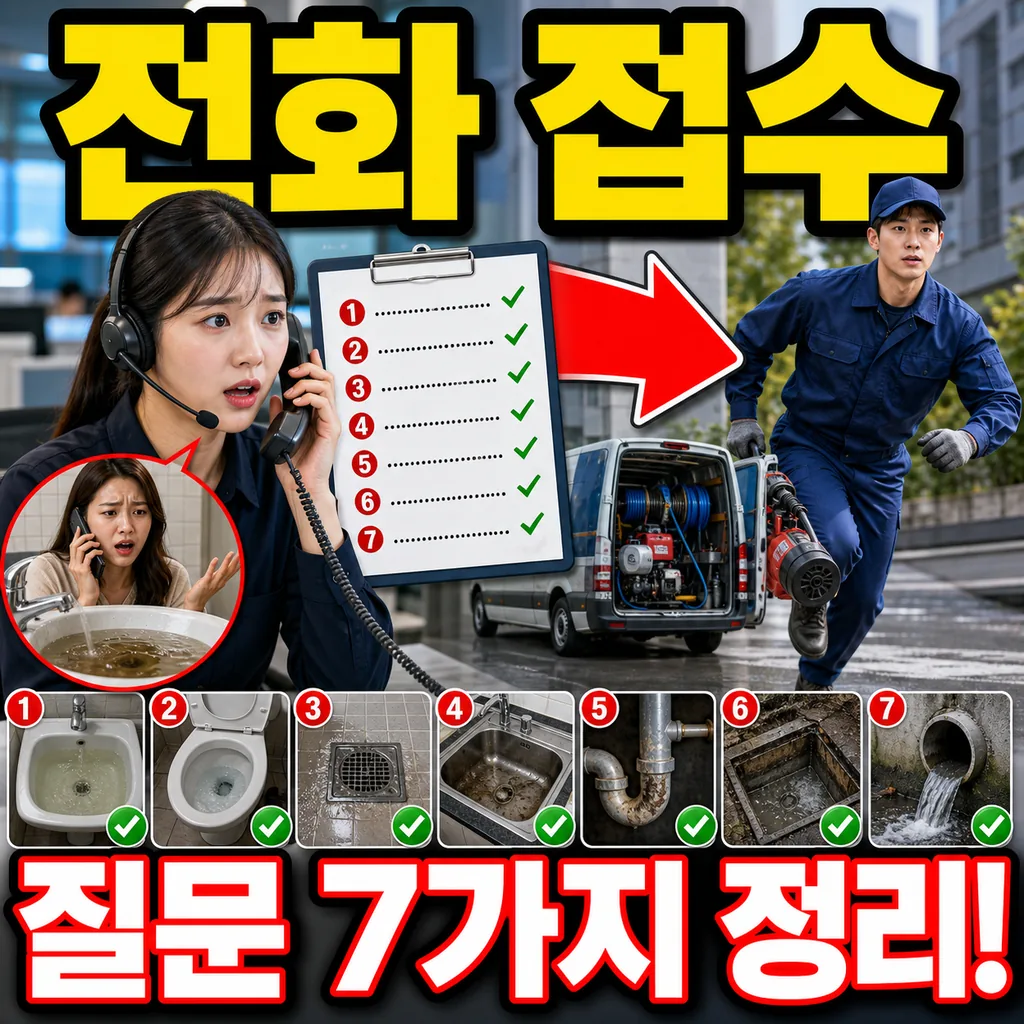 전화 접수 단계에서 가장 많이 물어보시는 질문 7가지 정리 초보 고객용