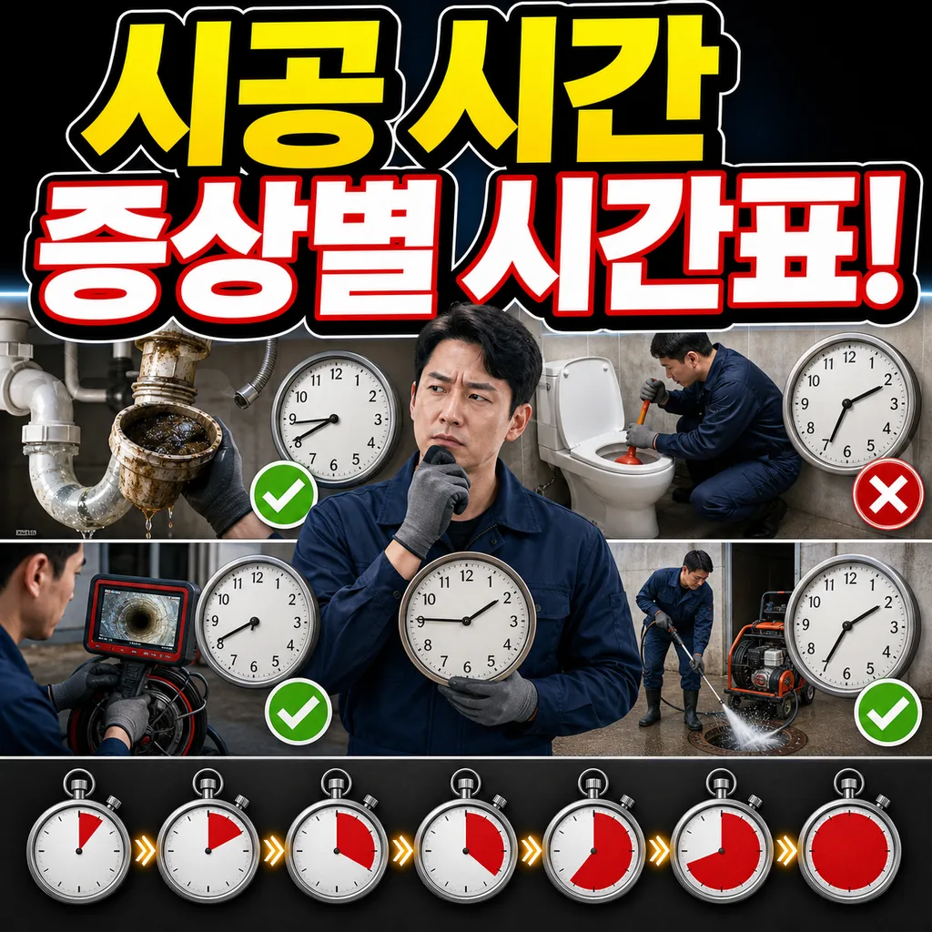 시공 소요 시간 관련해서 자주 묻는 7가지 질문 증상별 표준 시간표