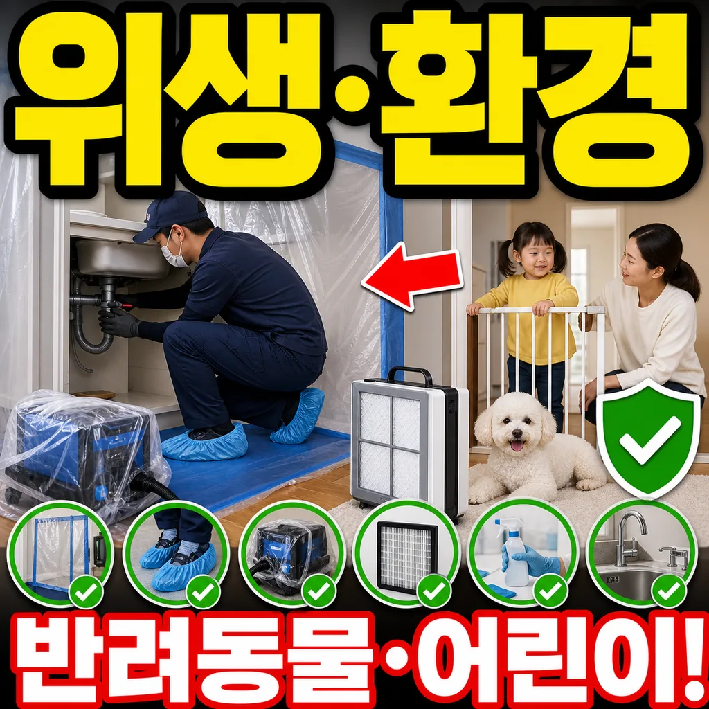 시공 중 환경·위생 관련 자주 묻는 6가지 질문 반려동물·어린이 세대 안내