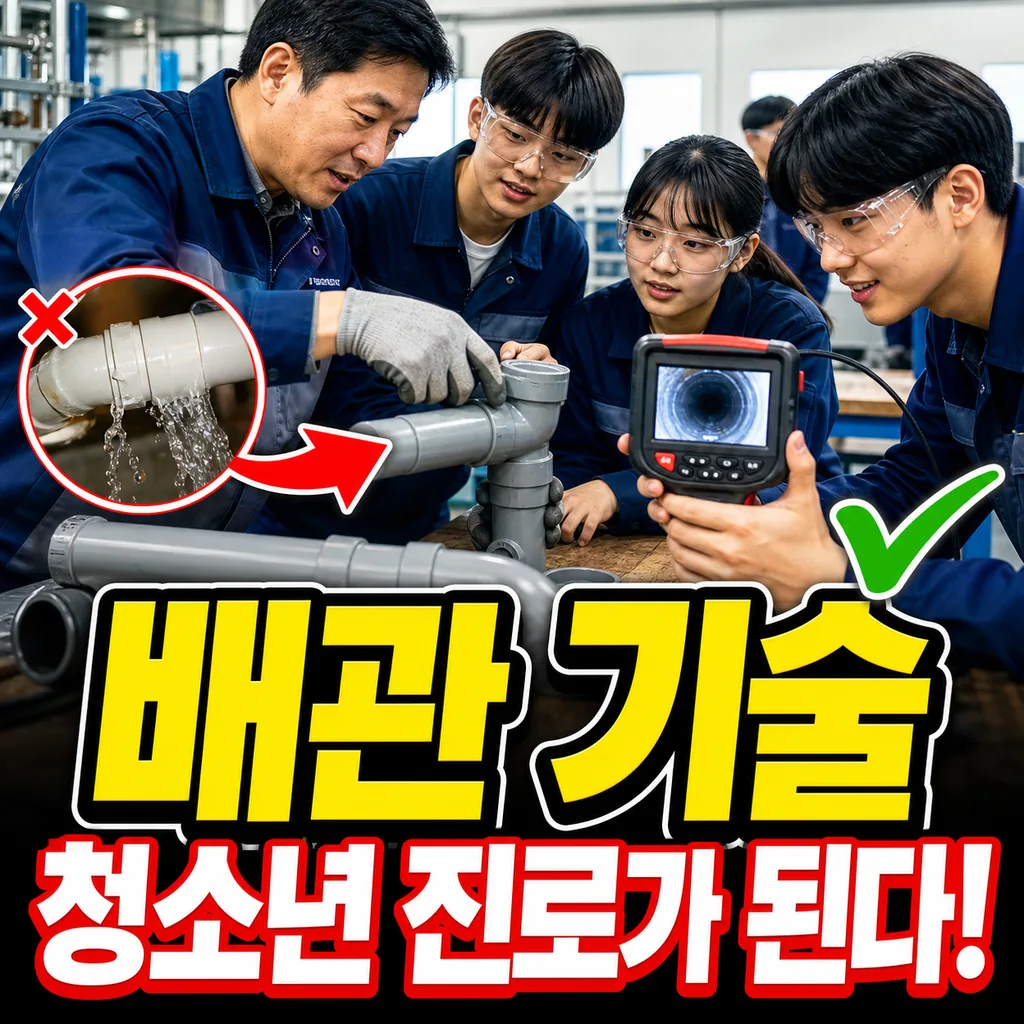 지역 청소년 교육, 배관 기술도 진로가 됩니다