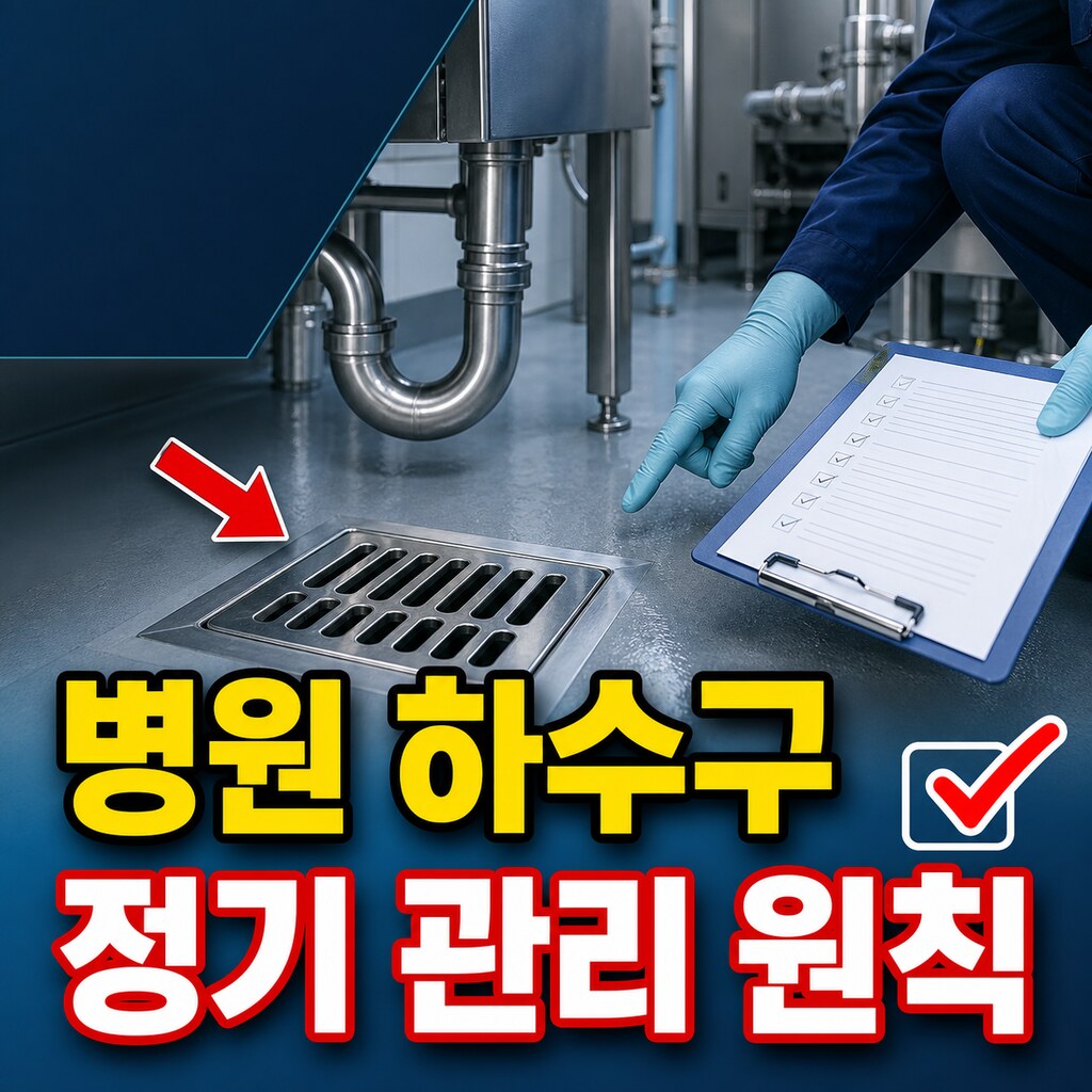 병원 시설관리팀장이 말하는 하수구 정기 관리 원칙