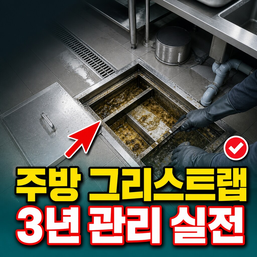 오픈 3년차 셰프의 주방 그리스트랩 관리 실전