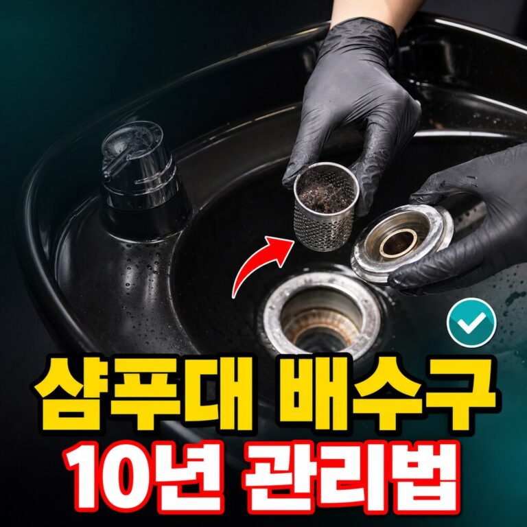 10년차 미용사가 알려주는 샴푸대 배수구 관리