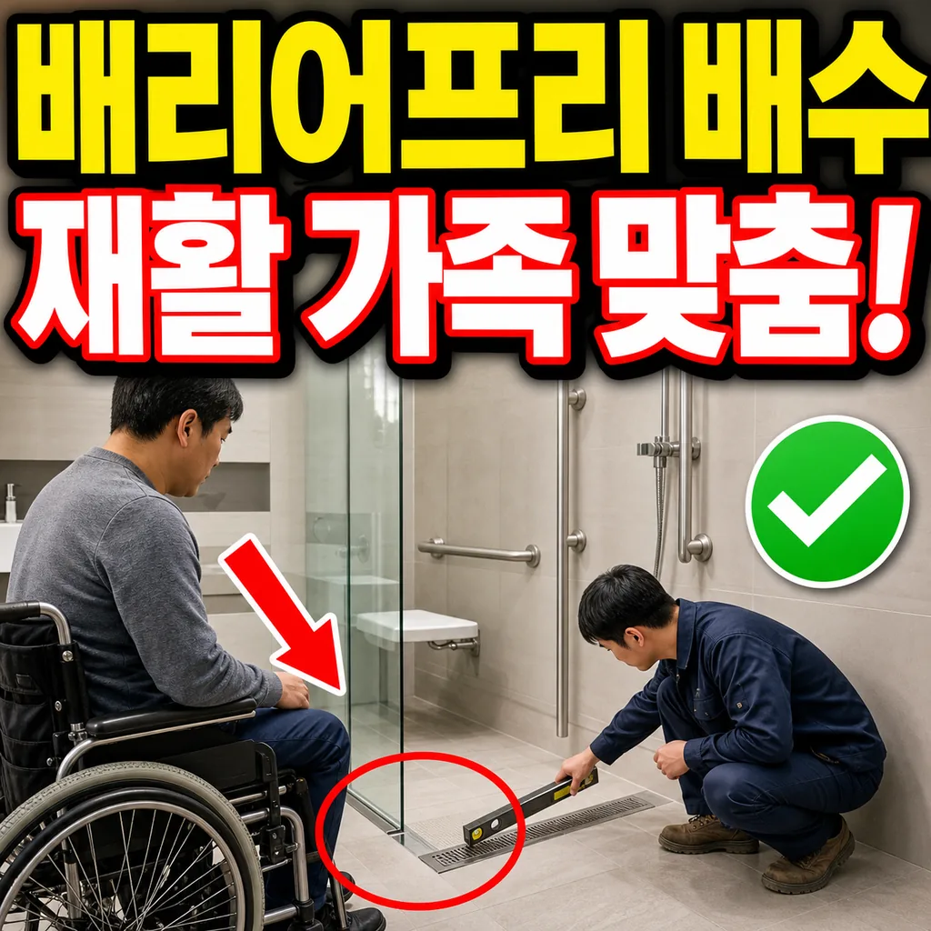재활 중인 가족을 위한 배리어프리 배수 리모델링
