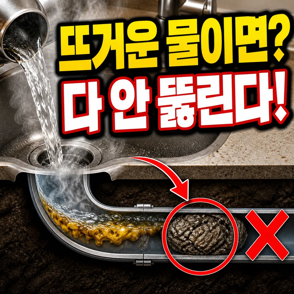 뜨거운 물 부으면 다 뚫린다는 오해