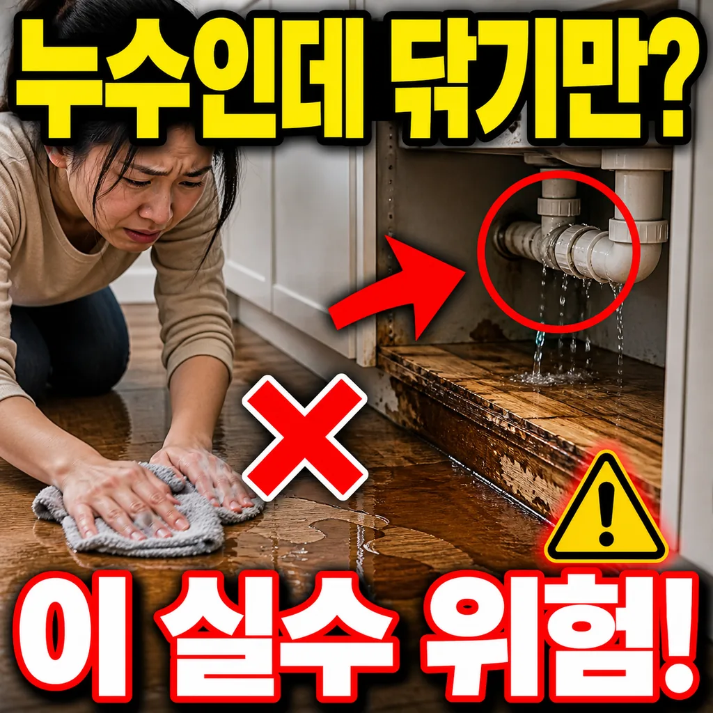 누수가 있는데 바닥만 닦았던 실수