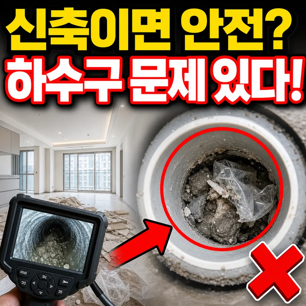 신축이라 하수구 문제 없다는 오해