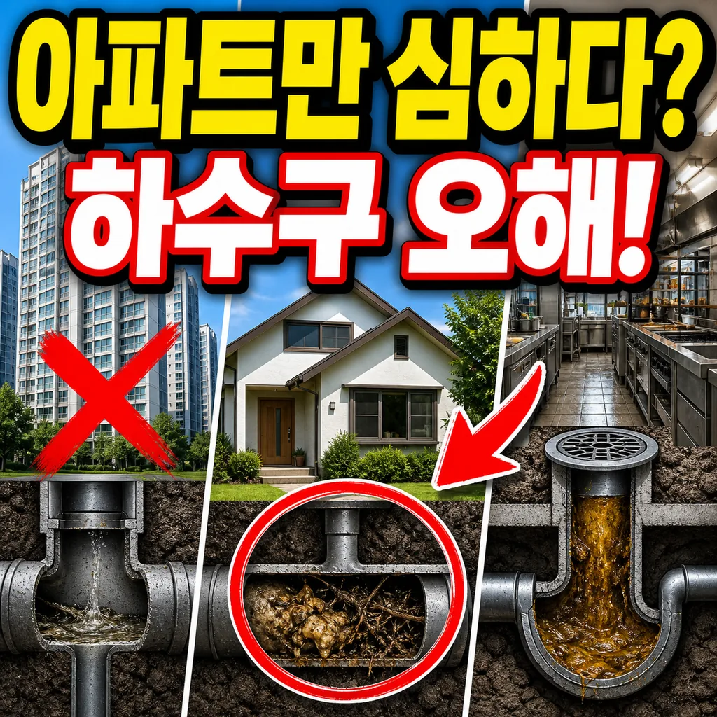하수구 문제는 아파트만 심하다는 오해