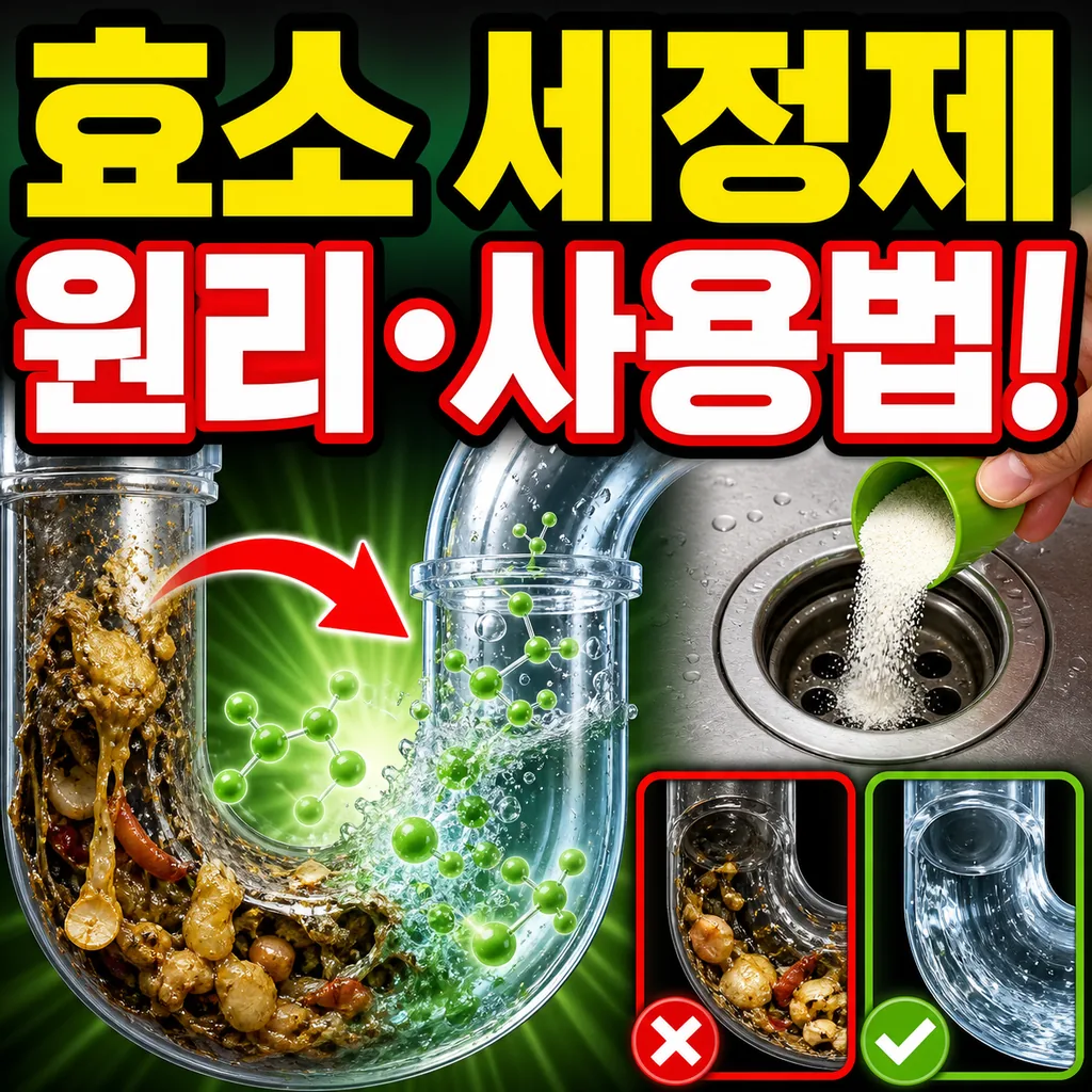 효소 세정제(엔자임 클리너)의 원리와 사용법