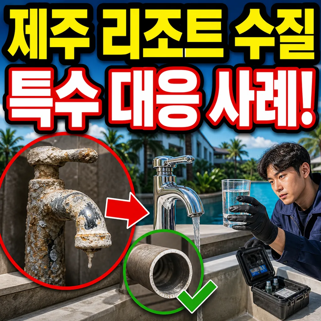 제주 노형 리조트 밀집지 특수 수질 대응 사례