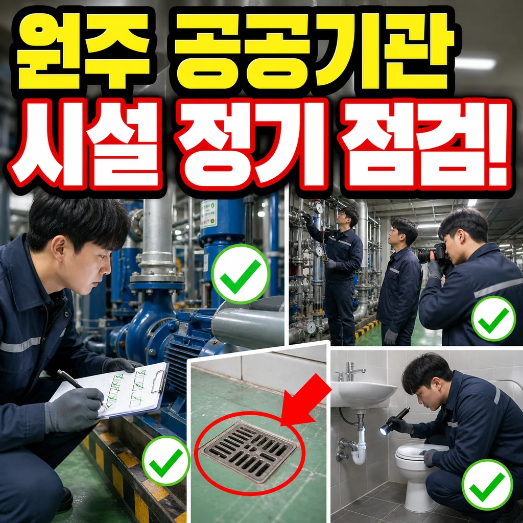 강원 원주 혁신도시 공공기관 시설 정기 점검 이야기
