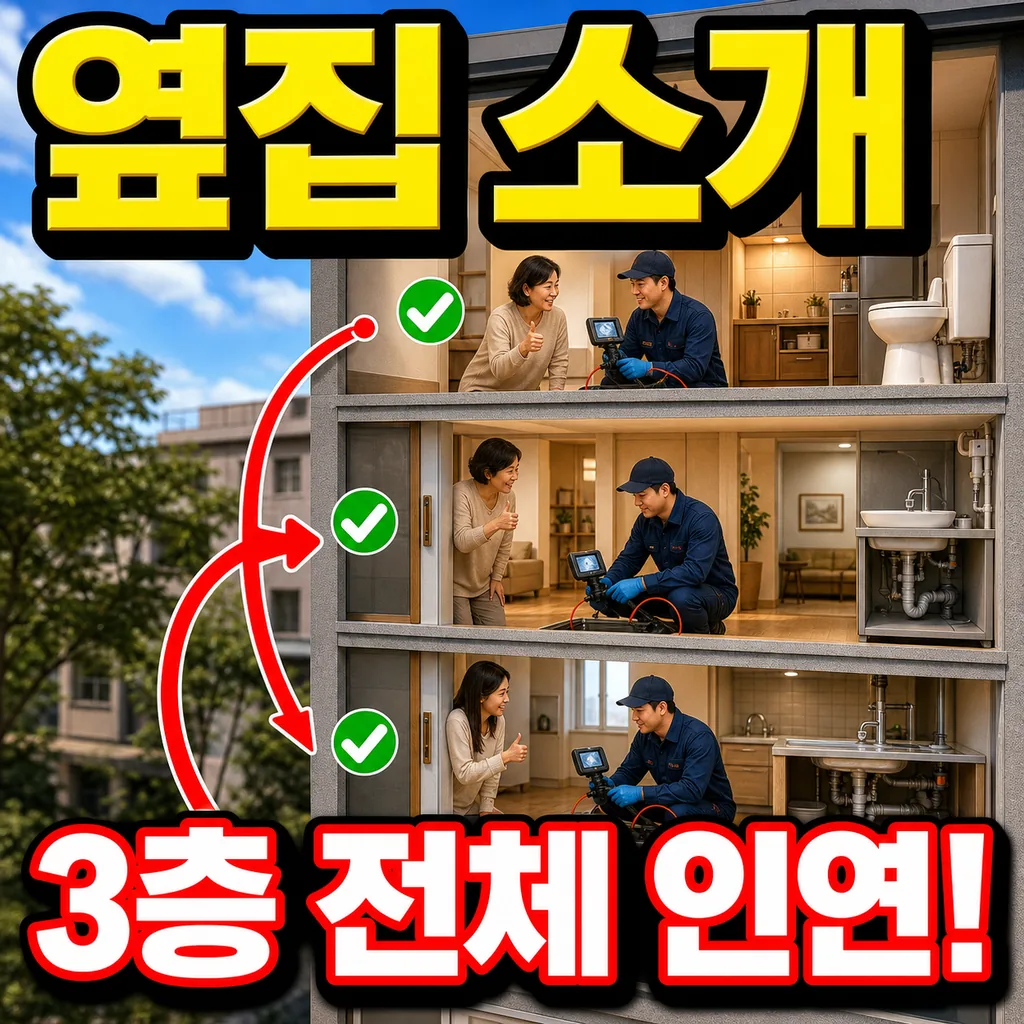 옆집이 소개한 손님이 그다음 옆집을, 3층 전체 인연