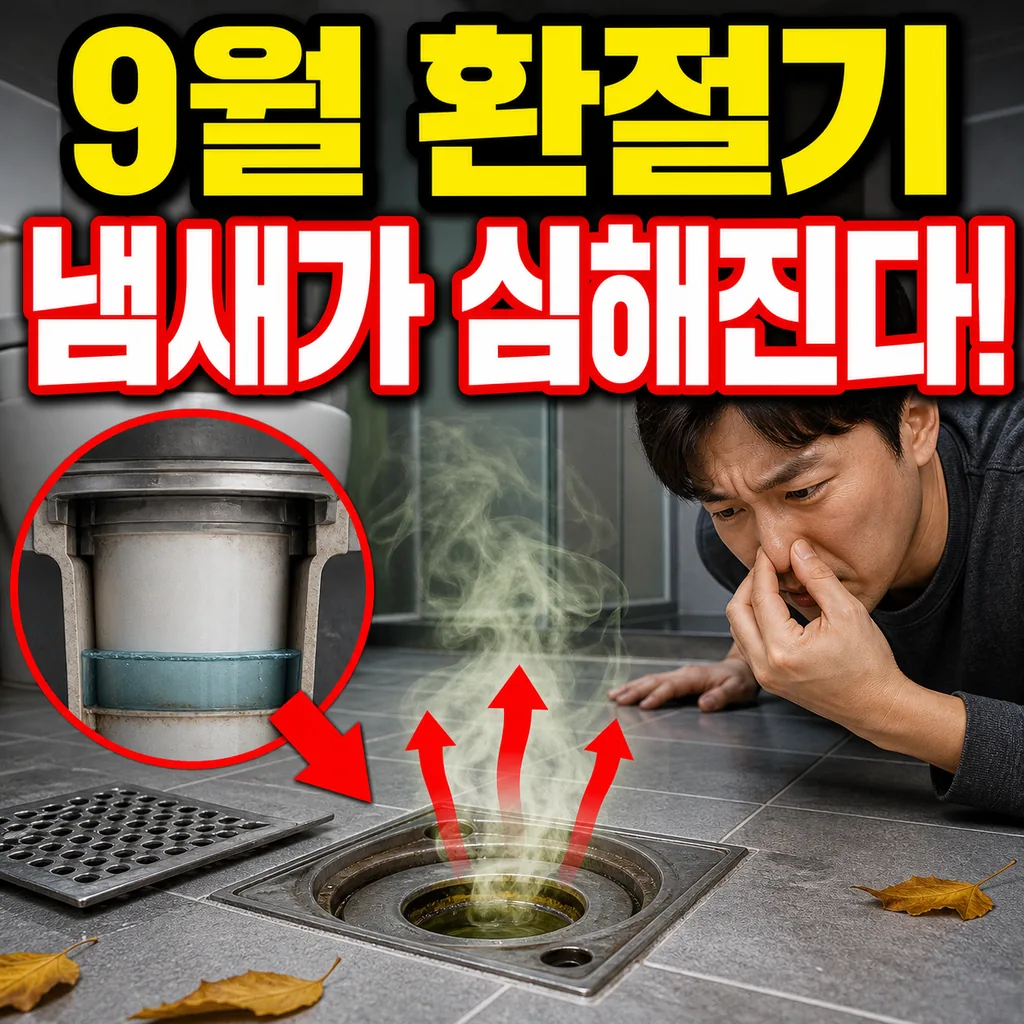 9월 환절기, 하수구 냄새가 갑자기 심해지는 이유