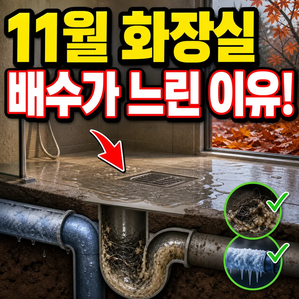 11월 화장실 배관, 왜 이 시기에 유독 느려질까