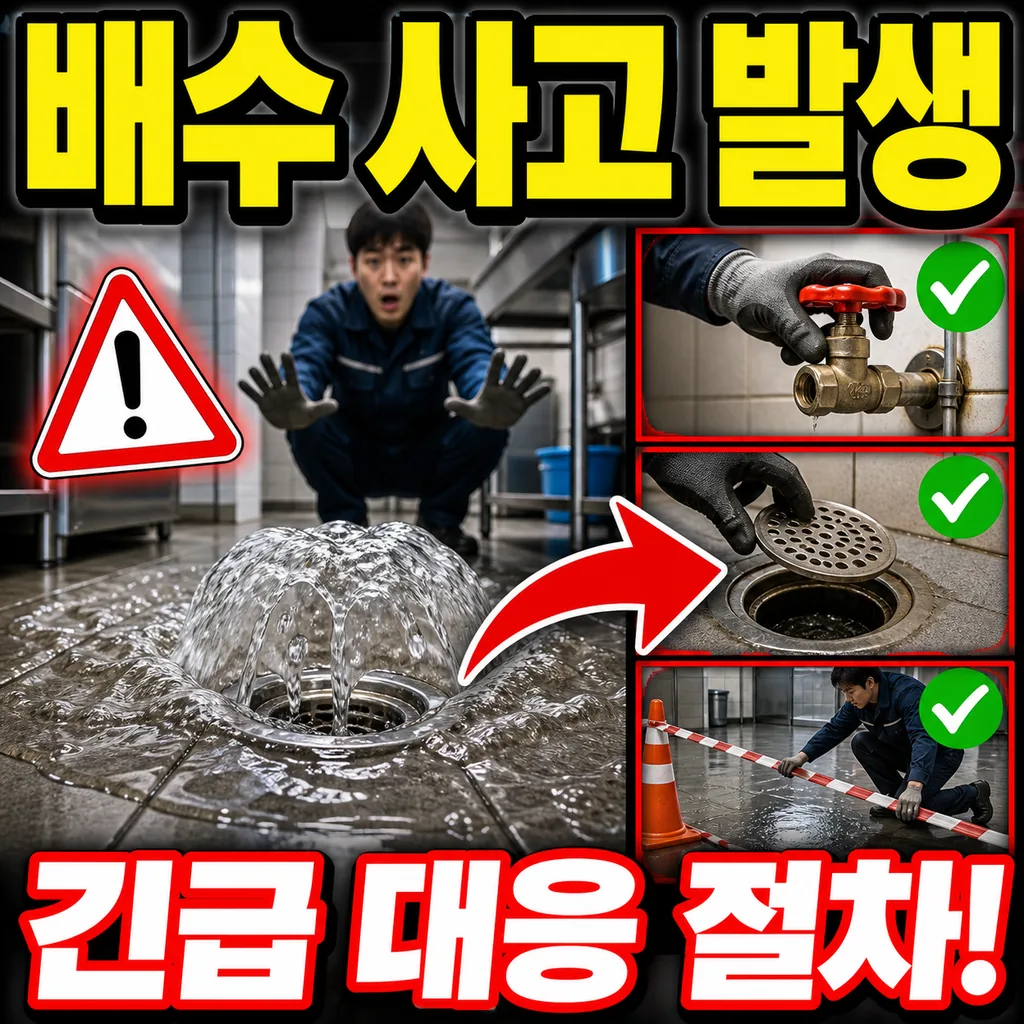 긴급 상황 대응 매뉴얼: 예상치 못한 배수 사고 대응 절차