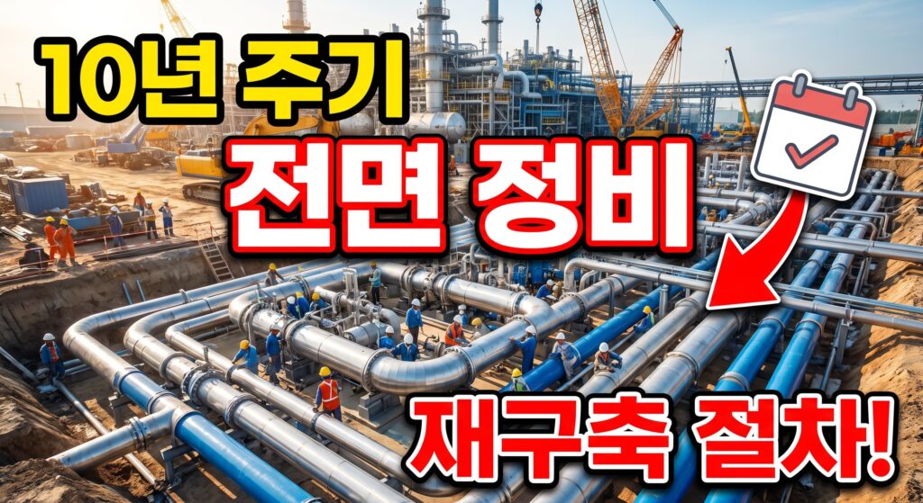 10년 주기 전면 정비: 배수 시설 종합 재구축 절차