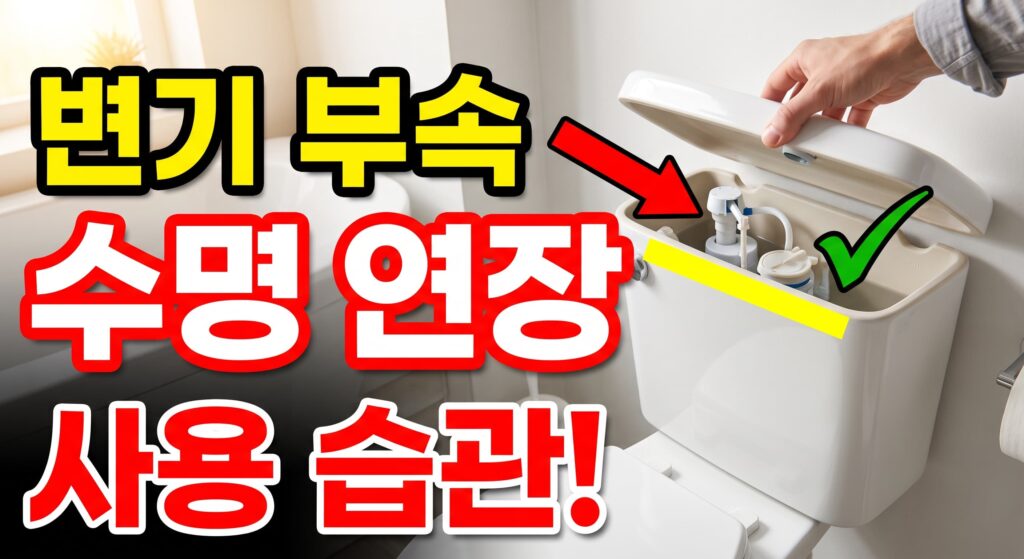변기 부속 수명을 연장하는 사용 습관