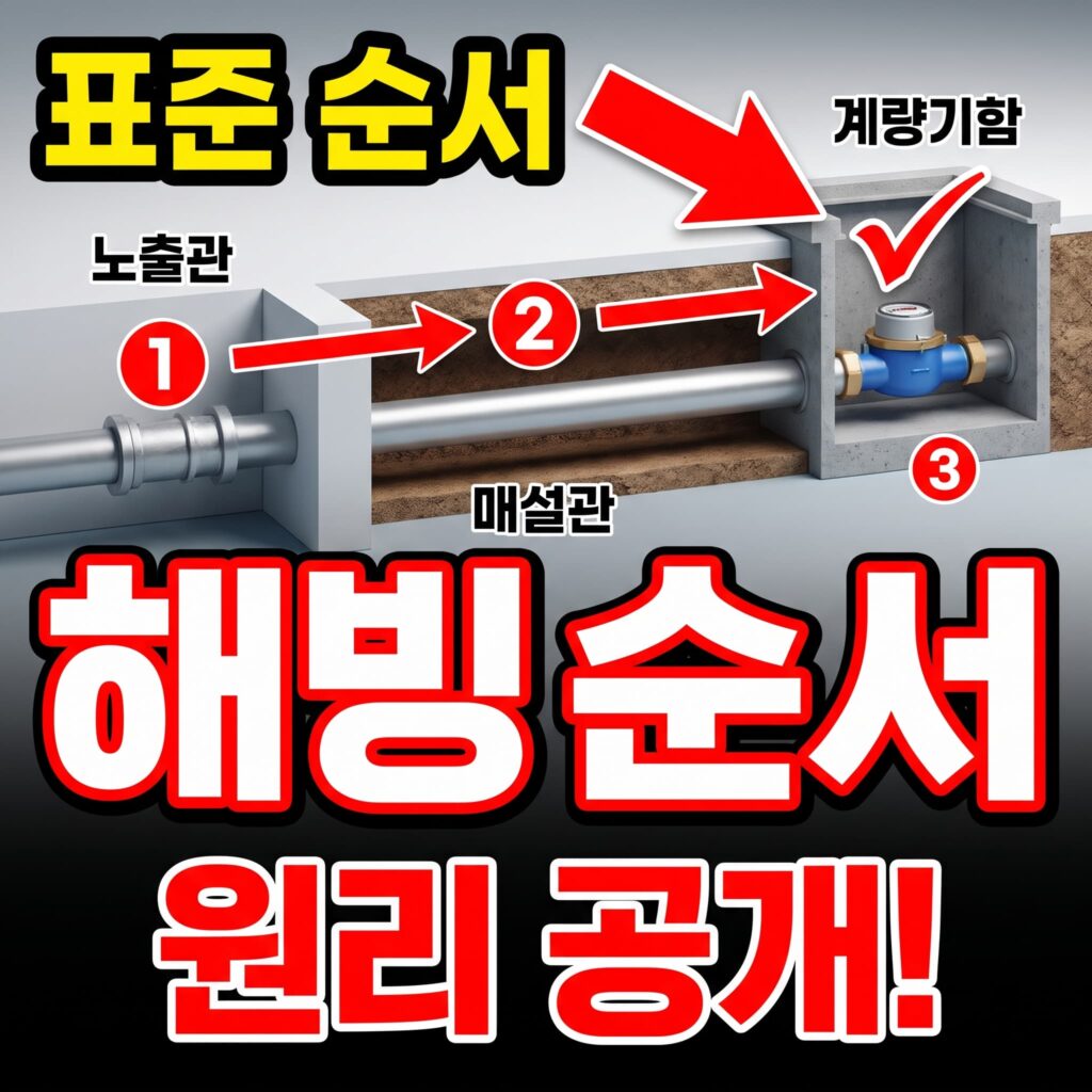 노출관·매설관·계량기함 해빙 순서 표준 매뉴얼