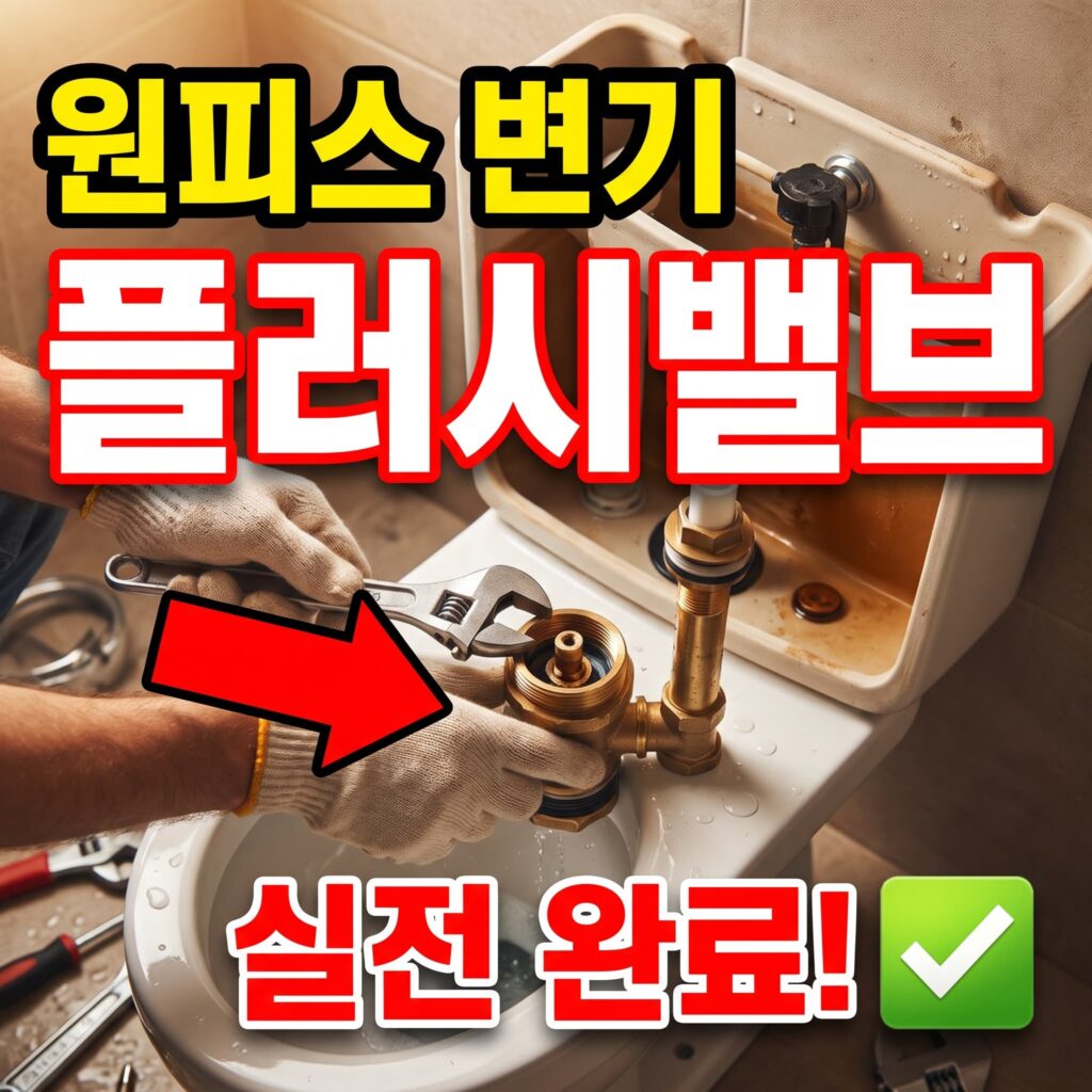 원피스 변기 플러시밸브 교체 실전 기록