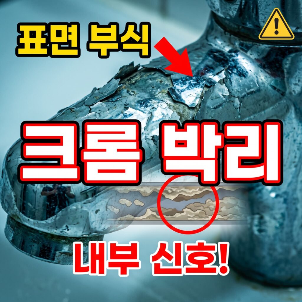 표면 크롬 박리·부식의 내부 스케일 신호