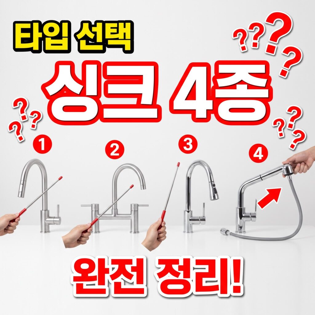 관리소용 씽크 수전 시공 순서 매뉴얼