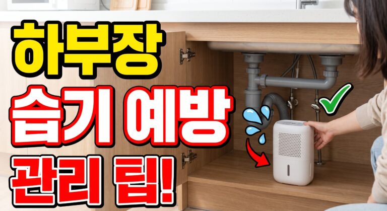하부장 습기 예방 관리 팁