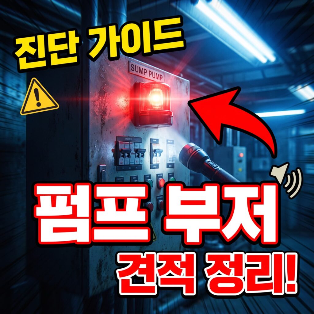 지하 배수 펌프 부저·고장 진단 절차와 교체 견적 가이드