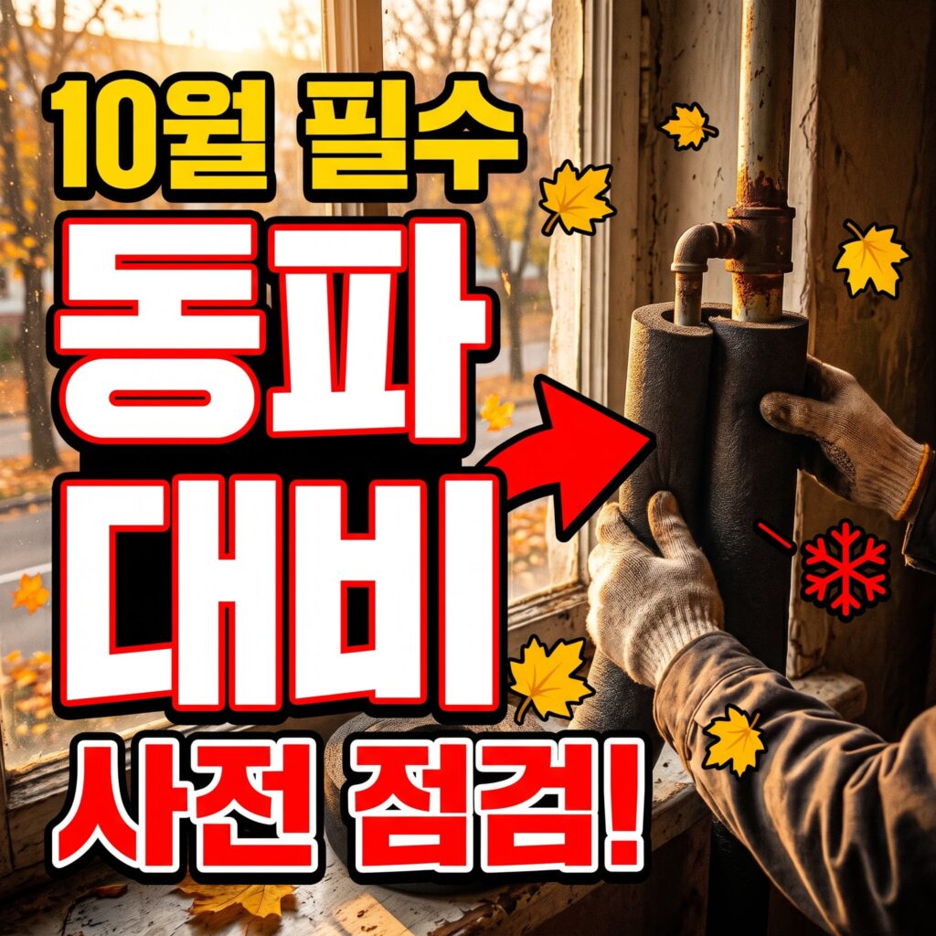 10월 원룸·다세대 겨울 대비 배관 사전 점검 매뉴얼 — 동파 시즌 진입 전 필수 절차