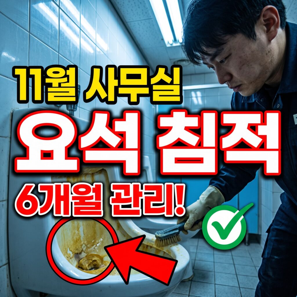 11월 사무실 소변기 요석 침적 6개월 사이클 대응 사례 — 하반기 정례 관리 기록