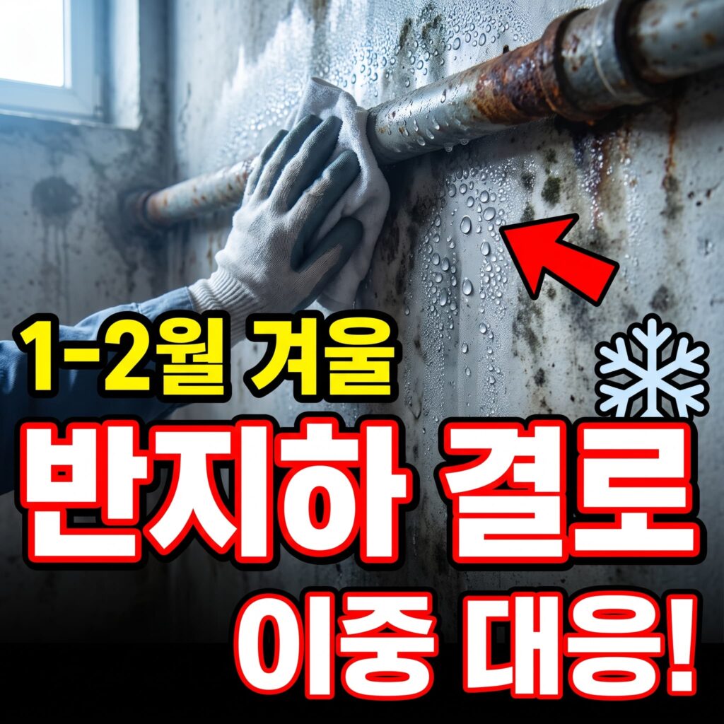 1-2월 반지하 세대 겨울 결로 응결수 관리 팁 — 벽면·배관 이중 결로 대응