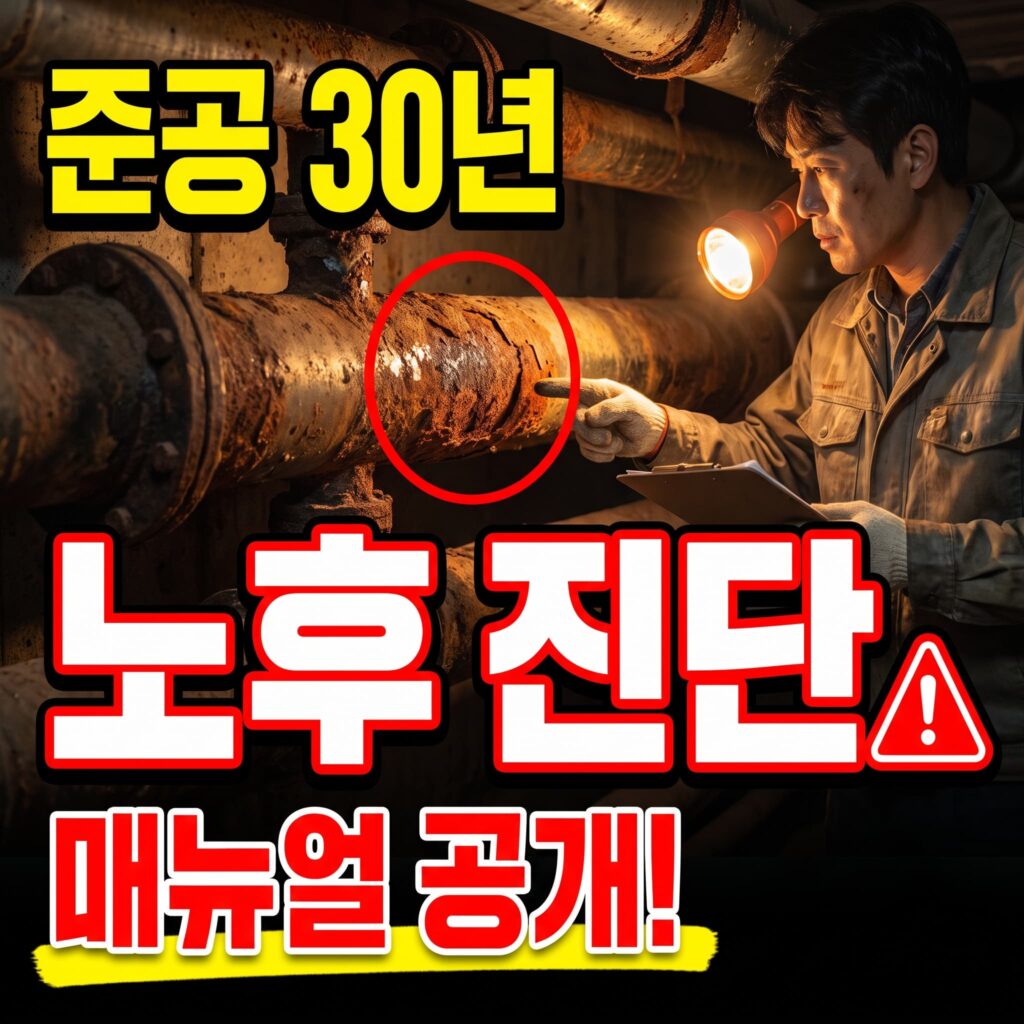 재건축·재개발 아파트 노후 배관 사전 진단 매뉴얼 준공 30년차 대응