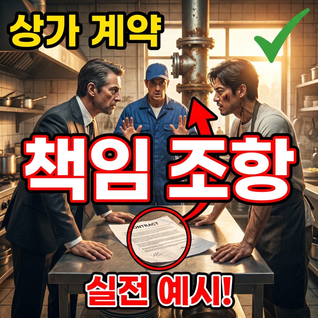 상가 임대인·임차인 배관 책임 구분 계약서 표준 조항 실전 예시