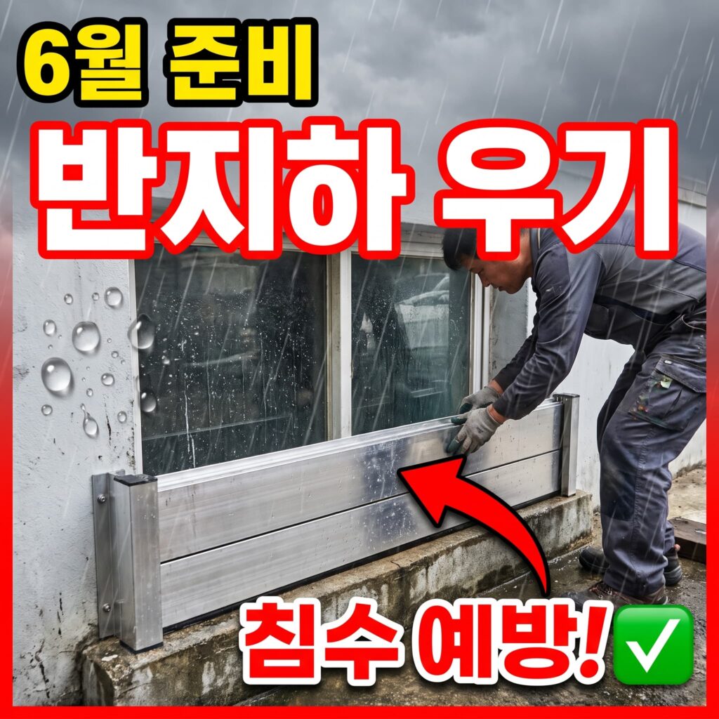 반지하·저지대 임대 세대 우기 대비 매뉴얼 침수 예방 6월 준비