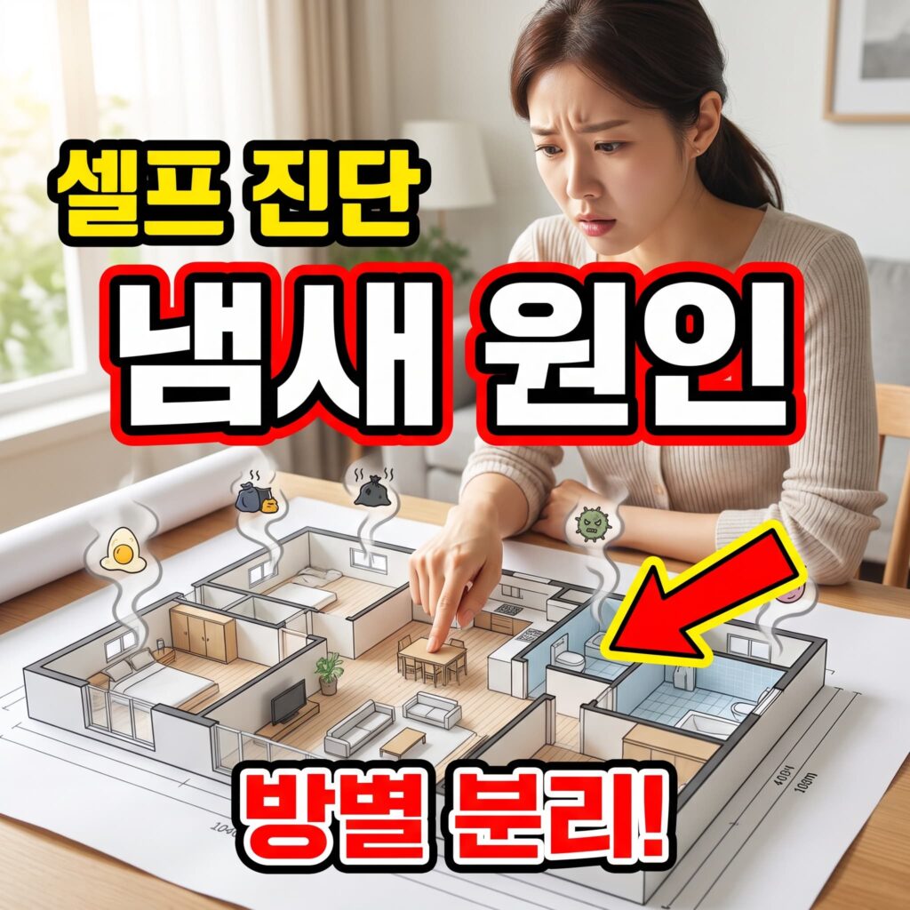 아파트 세대 배관 냄새 원인 진단 셀프 체크리스트 방별 원인 분리