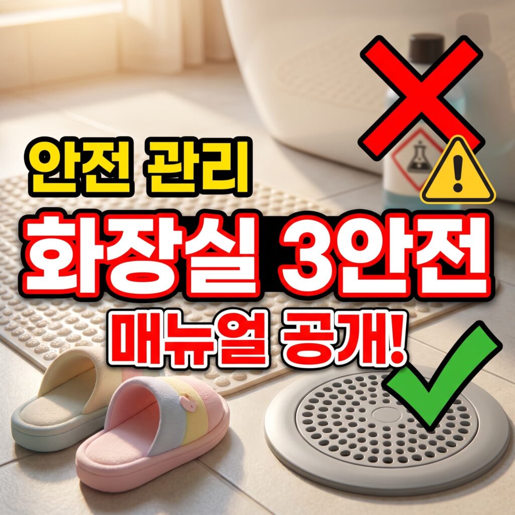 어린이·노약자 화장실 안전 관리 매뉴얼 배수구·미끄럼·화학품 관리