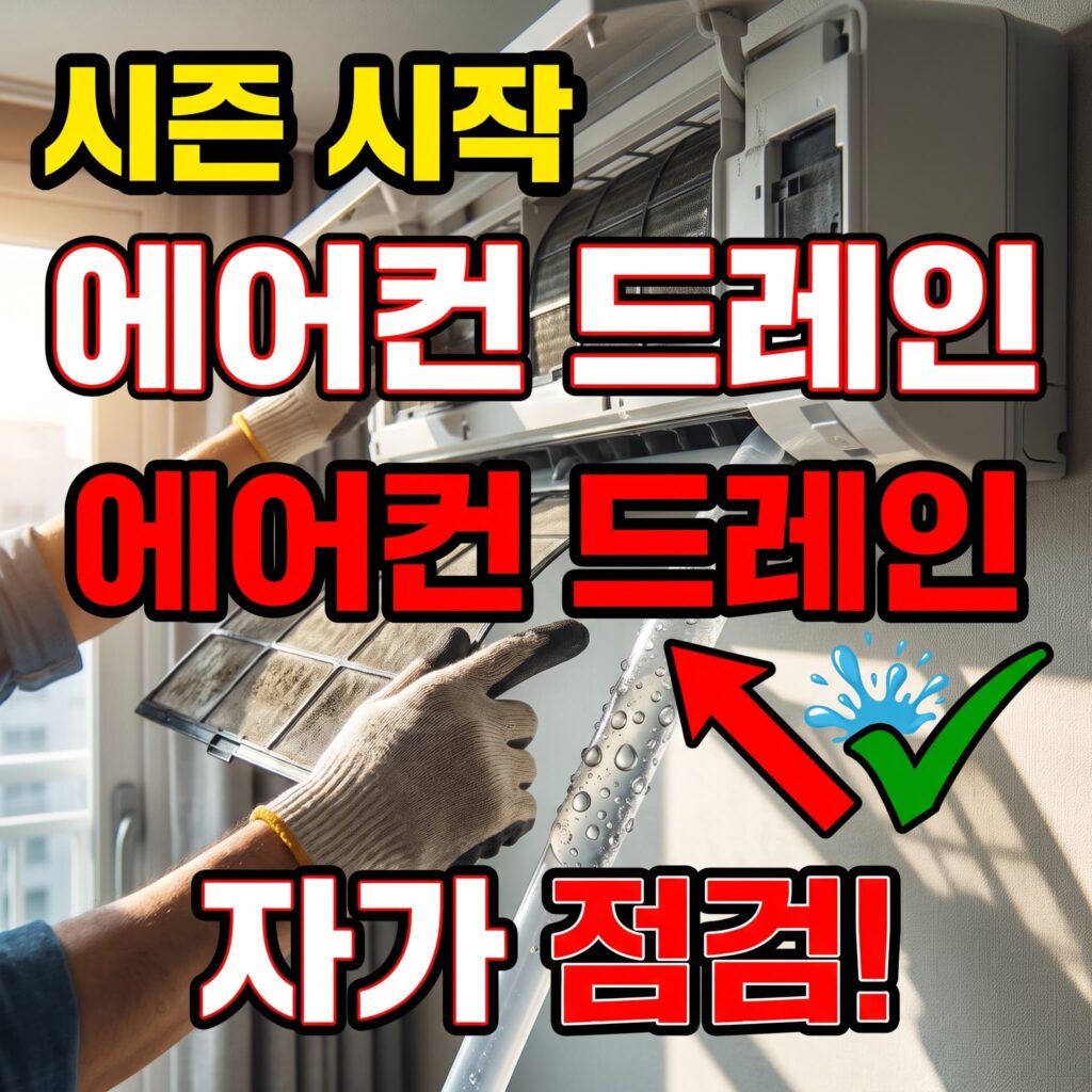 에어컨 드레인 필터·트랩 관리 안내, 시즌 시작 전 자가 점검 순서
