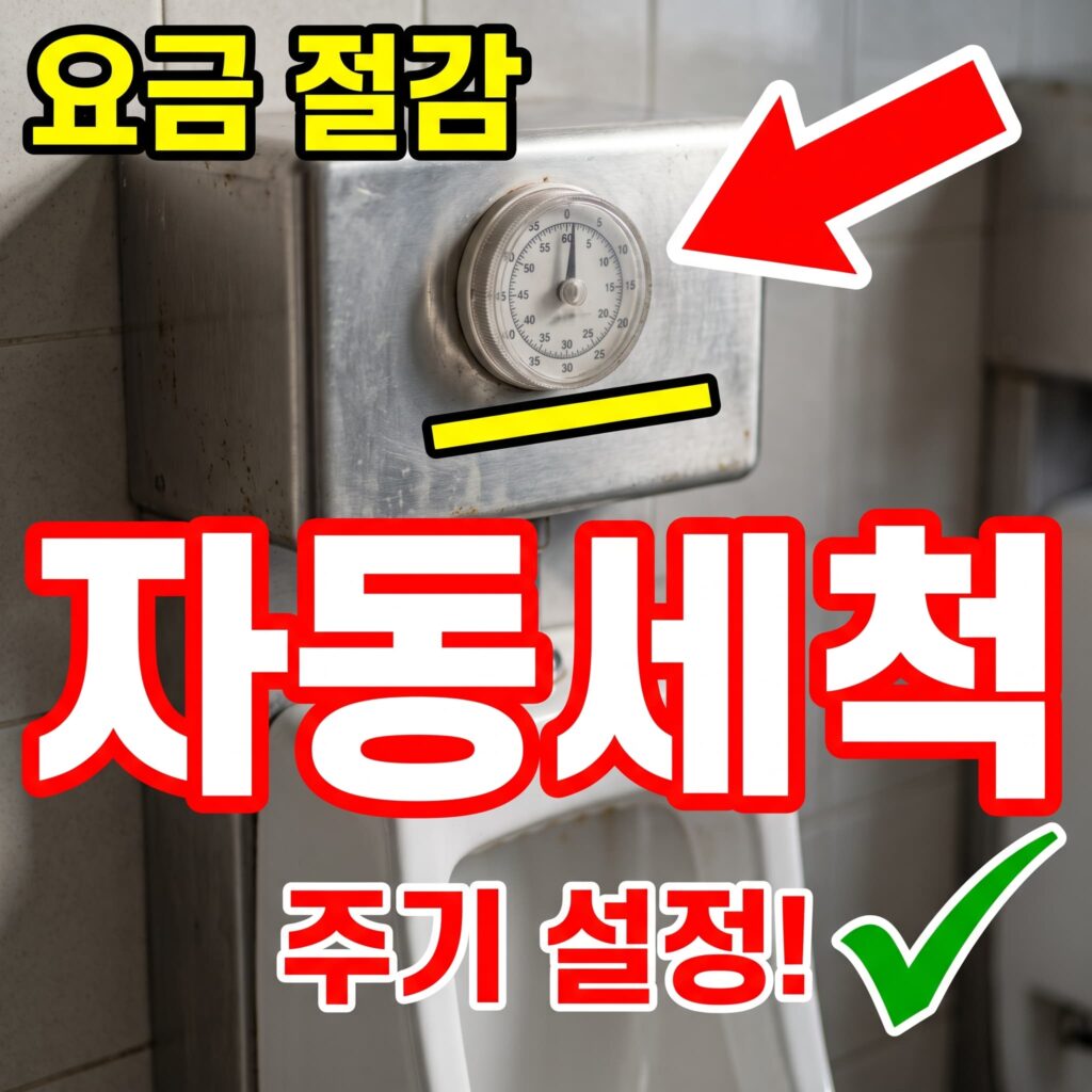 소변기 자동세척 시스템 구조와 주기 설정·요금 절감 팁