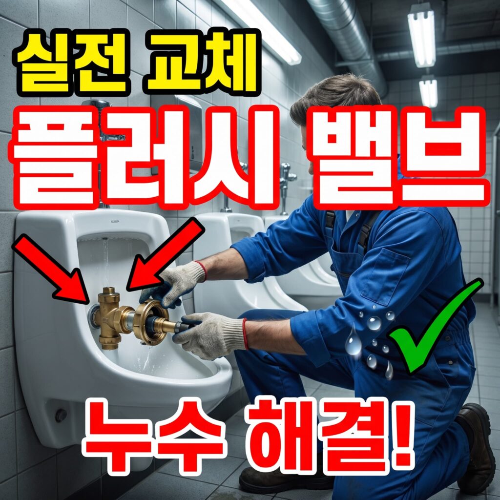 소변기 플러시 밸브 누수·미작동 원인과 부품 교체 실전 사례