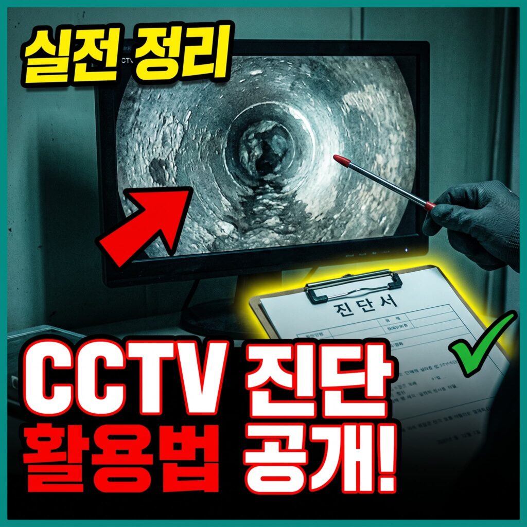 CCTV 관로 카메라 진단 원리와 진단서 활용 실전 정리