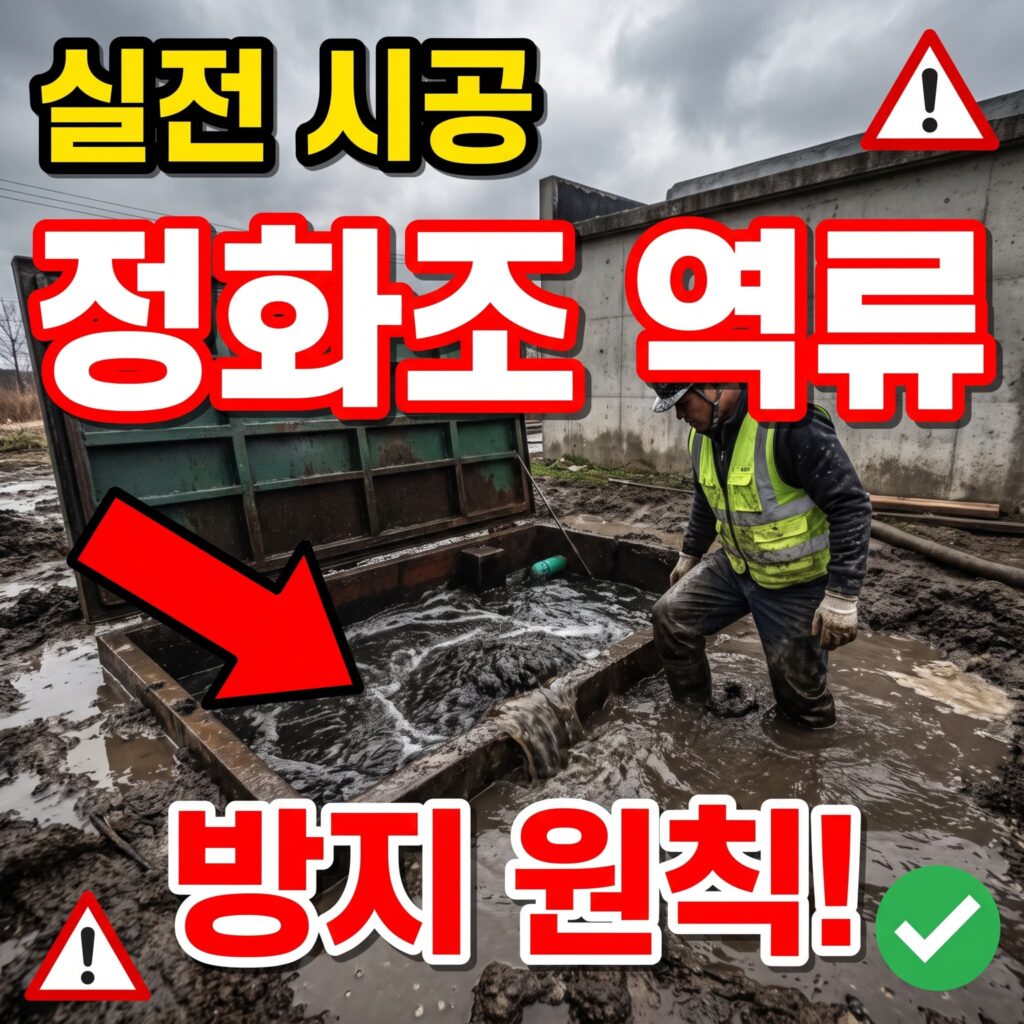 정화조 오수 넘침·역류 실전 대응 사례와 방지 시공 원칙
