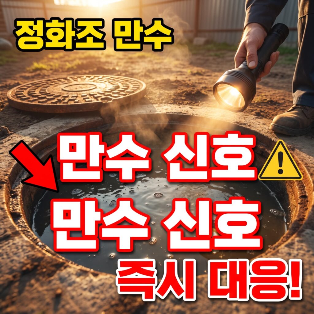 정화조 만수 신호와 즉시 대응 순서, 청소 접수 전 확인 사항