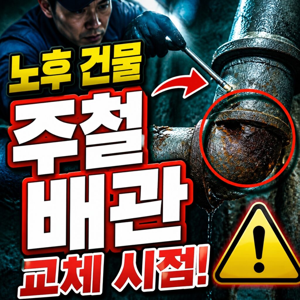 주철 배관은 왜 오래 쓰나 — 노후 건물 특성과 교체 시점