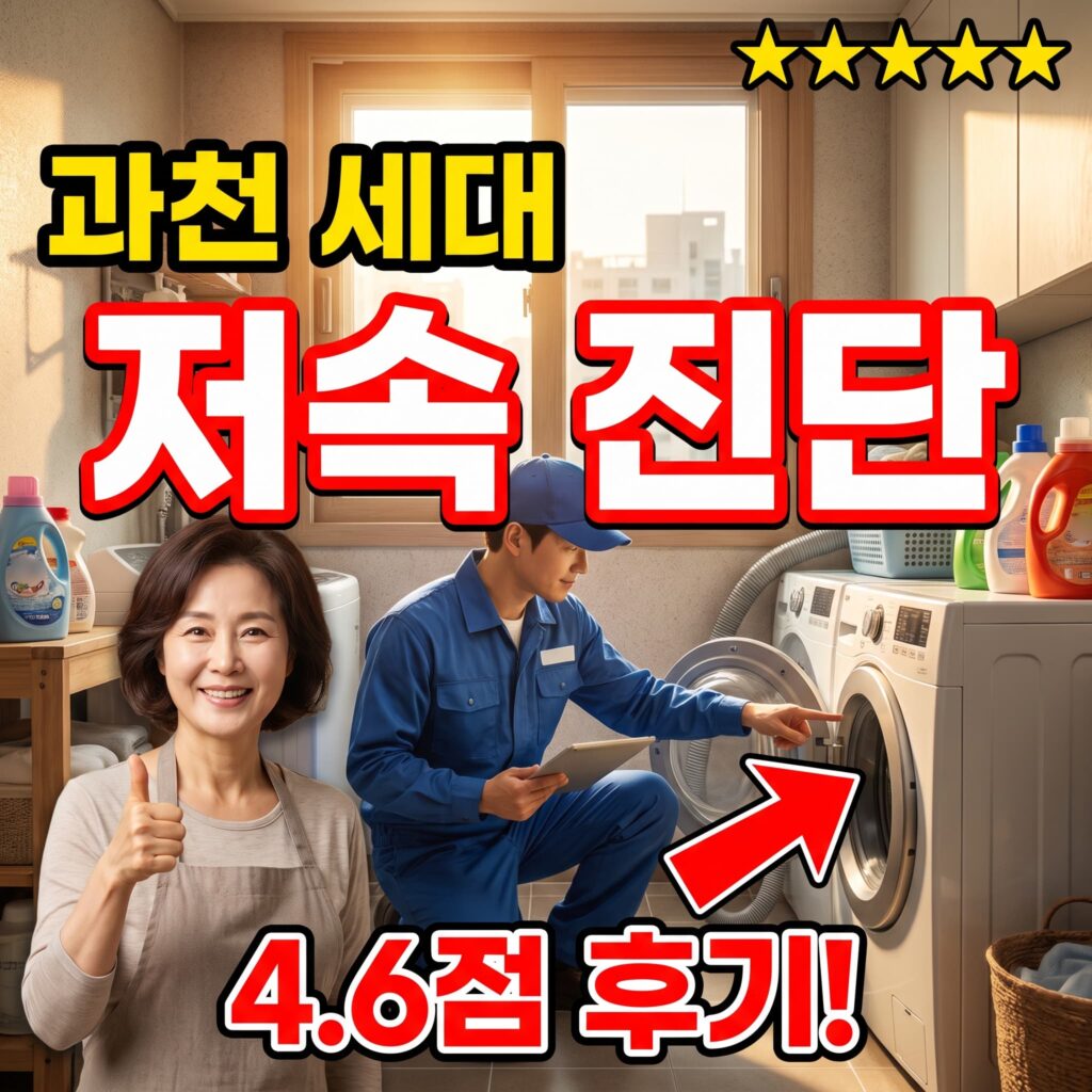 경기 과천 재건축 세대 세탁실 배수 저속 원인 진단 후기 4.6점