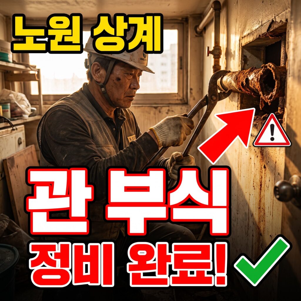 서울 노원 상계 20년+ 노후 아파트 세대 관 부식 정비 사례