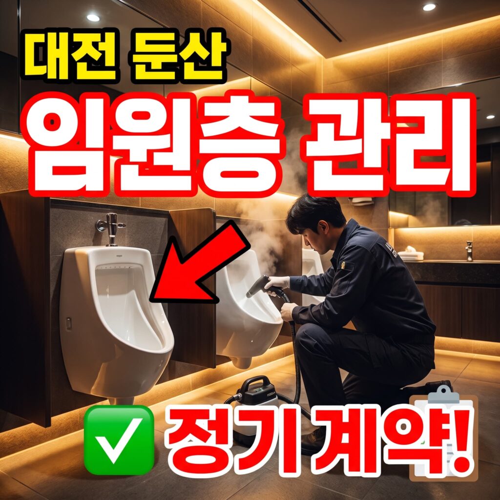 대전 둔산 오피스 소변기 막힘 임원층 특별 관리 정기 계약 사례