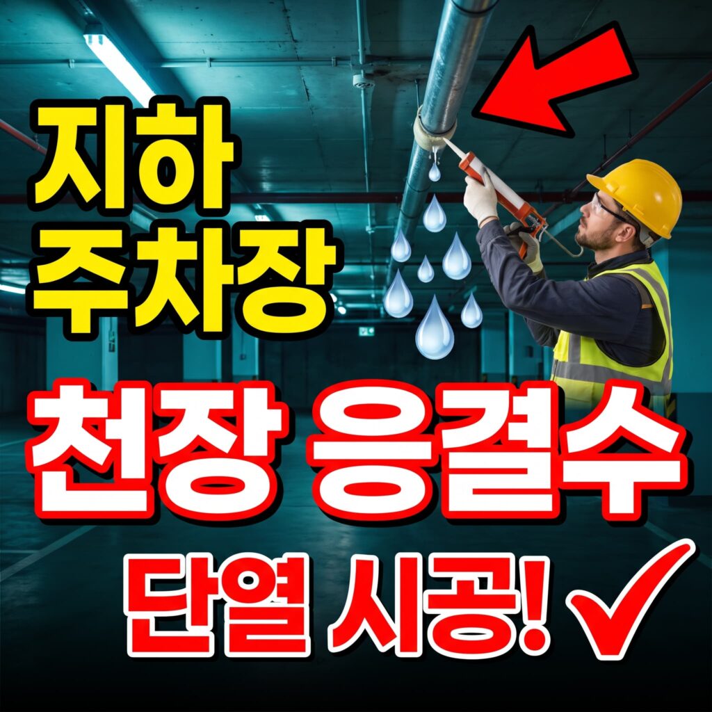 지하 주차장 천장 배관 응결수 낙하로 인한 차량 오염 반복 원인은 단열 미시공이었던 사례