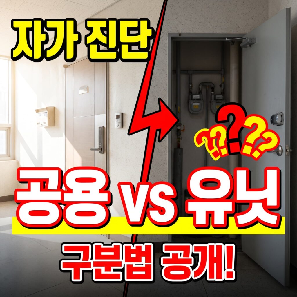 오피스텔 배수 자가진단 — 공용 배관 vs 개별 유닛 문제 구분법