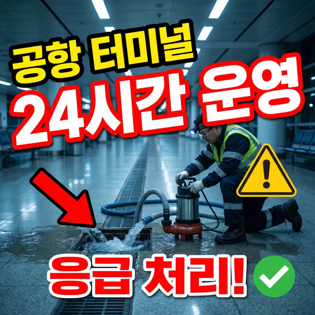 공항 여객터미널 배수 응급 대응과 24시간 운영 유지 실제 처리 사례