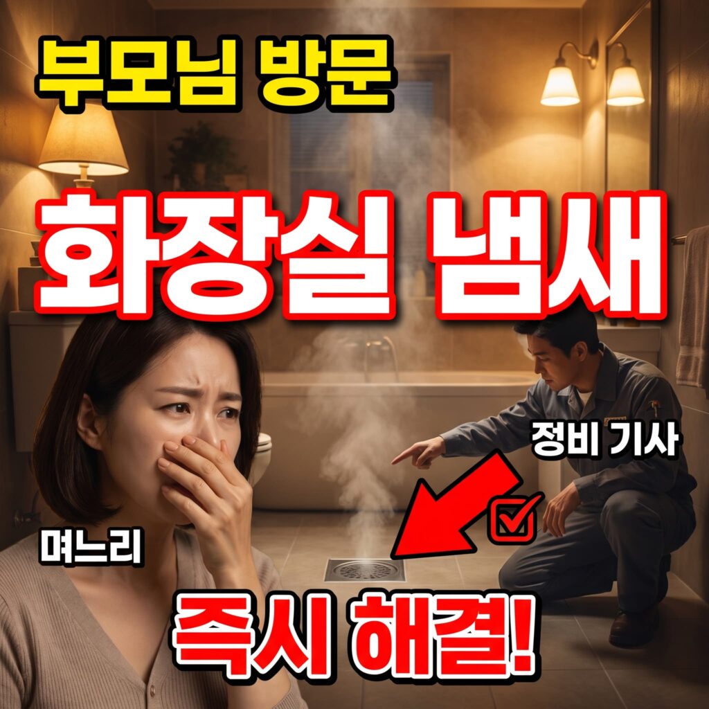 오랜만에 오신 부모님 방문 첫 저녁, 화장실 냄새 사건 — 며느리의 눈물